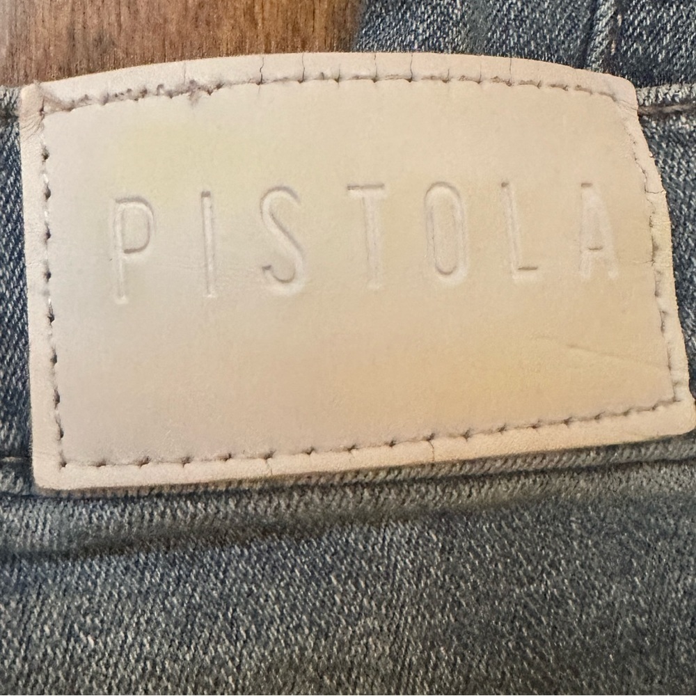 Pistola Light Wash Distressed Raw Hem Jeans Size 26 - Picture 5 of 6